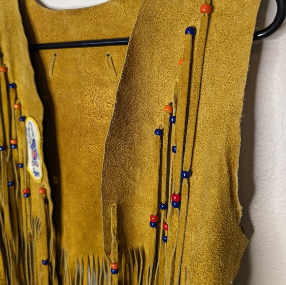 Handmade 1970s leather vest - Picture 3 of 9